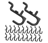 Toyvian 150pcs Pegboard Hooks Plastic J for Garage Tool Storage Display