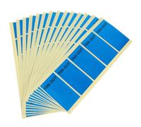 Toyvian 150pcs Self-adhesive Fan out Pipe Marker for Air Conditioner Units and Plastic Vents, Blue Copper Plated Paper with 3 Tails, Visible Airflow Detection Ribbon for Commercial Spaces