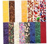 Toyvian 15pcs Celluloid Guitar Pick Strips Mixed Thickness DIY Punch Sheets Electric Acoustic Guitar Pick Material for Musicians Random Color Random Style
