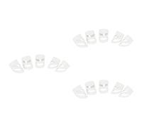 Toyvian 15pcs Colorful Guitar Finger Picks for Electric Acoustic Bass Ukulele Ergonomic Thumb Finger Sleeves White Protects While Playing