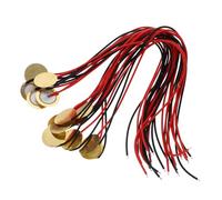 Toyvian 15pcs Enhanced Sound Piezo Pickup for Guitar Piezo Discs Elements Guitar Parts