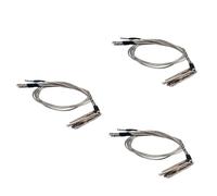 Toyvian 15pcs Eq Pickup Rod Stick Bars Bridge Passive Pickup Piezo Cable for Cigar Box Guitar Folk Acoustic Guitar