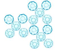 Toyvian 15pcs Footswitch Topper for Guitar Effect Pedal Fluorescent Fun Design Easy to See Led Lights