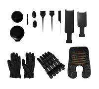 Toyvian 15pcs Hair Dyeing Kit Hair Coloring Comb Black Plastic DIY Personal Use