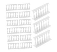 Toyvian 15pcs Mini Resin Fencing for Farm Diorama Realistic Miniature Landscape Ornaments Durable Fence for Dollhouse Garden Models Spooky Fence Accessories
