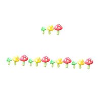 Toyvian 15pcs Miniature Mushrooms for Bonsai Pot Fake Mushroom Ornaments Garden Decorations for Plant Pots