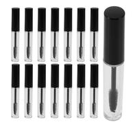Toyvian 15pcs Ml Plastic Mascara Tubes with Brush Inserts, Travel-friendly Compact Lash Bottles Suitable for Brow Gel and Lash Glue, for Makeup Projects and On-the-go Use