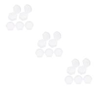 Toyvian 15pcs Portable Case Holder Clip Shield Replacement Bibs Box Safe for Travel