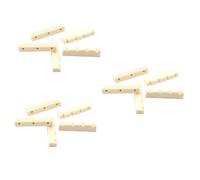 Toyvian 15pcs Pre-slotted Guitar Nut Replacement String Electric Bass Nut Essential Guitar String Bridge Saddles and Accessories for Instrument Parts