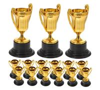 Toyvian 15Pcs Small Trophy Cups for Awards for Competitions Celebrations and Party Favors for Sports Talent Shows and Encouraging Participation