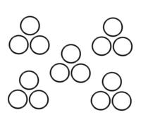 Toyvian 15pcs Sound Bowl Cushion Pad Rubber Singing Bowl Mat for Meditation and Decor Beautifully Designed Music Cushion Strong Buddhist Meaning