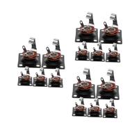 Toyvian 15pcs Square Guitar Jack Output Plate Socket Black Indented Design for Electric Guitar Easy Installation Screws and Replacement Parts