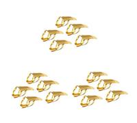 Toyvian 15pcs Stainless Steel Guitar Finger Picks for Banjo Ukulele Thick Plectrums Comfortable for Guitar Parts