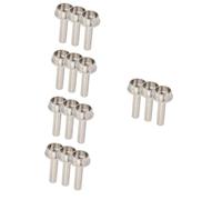 Toyvian 15pcs Stainless Steel Trumpet Connecting Rods Lightweight Anti Piston Stem for Easy Installation and Storage Durable Finger Rods for Trumpet Accessories