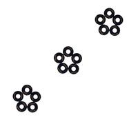 Toyvian 15pcs Toggle Plate Treble Washer for Electric Guitar Black Rhythm Treble Washers for Easy Installation and Replacement