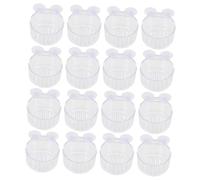 Toyvian 16pcs Aquarium Fish Food Feeder Cups Durable Tank Wall Holder Convenient Feeding Tools for Fish Tanks for Blood and Food
