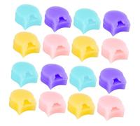 Toyvian 16pcs Colorful Round Clarinet Thumb Pads Comfortable Thumb Rest Cushion Protectors for Enhanced Grip and Support