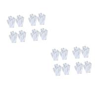 Toyvian 16pcs Finger Bath Towel Bubble Bath Gloves Boy Girl's Shower Glove Body Wash Accessories