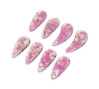 Toyvian 16pcs Guzheng Nails Professional String Instrument Playing Finger Picks Assorted Fake Nail Elegant Touch False Accessories