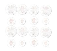 Toyvian 16pcs Plastic Daisy Flower Cookie Molds for Baking with Easy to Use Spring Pressed Design, for DIY and Cake Shop Cake Decorating Supplies