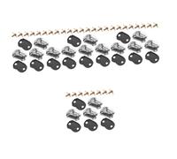 Toyvian 16pcs Snare Drum Lug Reusable Ear Hooks Connector for Single End Mount Lug Replacement Drum Parts