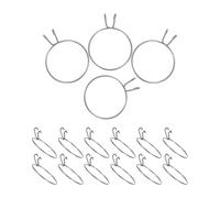 Toyvian 16pcs Stainless Steel Bird Water Bottle Hooks for Secure Installation Fits Bottle Necks 60-65mm Sturdy and Chew-Resistant Hanging Hooks in Bird Cages