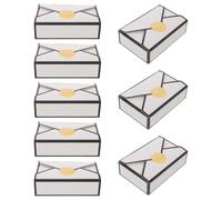 Toyvian 16pcs White Paper Candy Boxes for Weddings and Desktop Use, Envelope Shaped with Vintage European Style and Beautiful Sealing Detail, for Protecting Treats and Creating