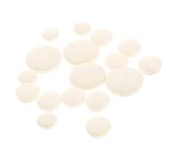 Toyvian 17pcs Clarinet Pads Durable Sound Hole Gaskets Easy to Install Instrument Accessories for Clarinet Players White and Light Yellow Replacement Parts