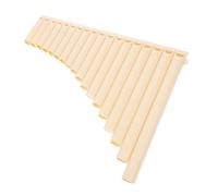 Toyvian 18-pipe c Key Pan Flute Musical Instrument, Beige Educational Wind Instrument for School Teaching and Beginner Performance