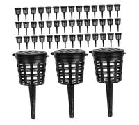 Toyvian 180pcs Plastic Bonsai Fertilizer Baskets with Lid Portable Gardening Fertilizer Boxes for Controlled Nutrient Feeding Precise Dosing Tool for Aquarium Water Plants Orchids