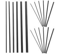 Toyvian 18pcs Carbon Fiber Fishing Rod Repair Kit Solid Inserts for Freshwater Saltwater Pole Fixing Reusable Rod Building Replacement