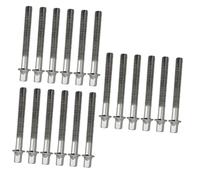 Toyvian 18pcs Drum Mounting Screws Washers Essential Replacement Parts for Drum Lugs Lightweight Metal Construction