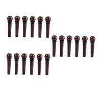Toyvian 18pcs Guitar Bridge Pin Acoustic Guitar String Studs Brass Bridge Pins Full Range Tone High Stability Volume Sweep Picking Folk Acoustic