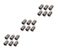Toyvian 18pcs Guitar String Mounting Buckle Through Body Ferrule Guitar String Caps for