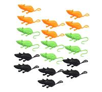 Toyvian 18Pcs Halloween Simulation Mice Lifelike Prank Decor for Indoor Outdoor Festivities Realistic Fake Mouse Props for Spooky Decorations and Creative Practical Jokes