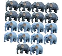 Toyvian 18pcs Little Elephant Moss Ornaments Elephant Stuff Bonsai Tiny Statues Animals Christmas Decoration Christmas Stuff Animal The Animal Cute Elephant Decor Mini Elephant Pvc