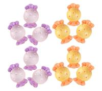 Toyvian 18pcs Mixed Color Resin Candy Charms Simulated Sweets Miniature Decorative Candy Models for DIY Dollhouse Accessories and Craft Embellishments Random Color