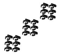 Toyvian 18pcs Plastic Multi-functional Desktop Mic Mount Clamp Small Microphone Fixing Stand Holder for Recording Studio Use