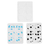 Toyvian 18pcs Silent Drum Pad Kit Self-adhesive Silicone Drum Dampener Gel Pad for Mute and Sound Insulation