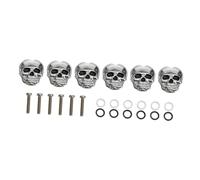 Toyvian 18pcs Skull-shaped Electric Guitar Tuning Pegs Lightweight Guitar String Machine for Folk Easy to Maintain Smooth Touch Stylish Design