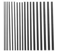 Toyvian 18pcs Solid Carbon Fiber Rod Inserts Fishing Rod Repair Kit for Freshwater and Saltwater and Broken Pole Fixing with Multiple Diameter Options