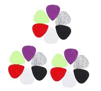 Toyvian 18pcs Wool Felt Guitar Picks Lightweight Ukulele Plectrum and Ultra-thin for Electric and Bass Guitars Portable Accessory for Musicians