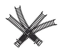 Toyvian 1Pair Electric Train Realistic High Railroad Track for Includes Shaped Tracks for Engaging Playtime for Boys