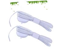Toyvian 1Pair LED Flashing Shoelaces White LED Lights for Night Parties Cycling Dancing Hiking Running Modes Washable Design for Enhanced Visibility