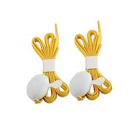 Toyvian 1Pair LED Light Up Shoelaces Flashing Shoestrings for Christmas Parties Cycling Dancing and Running Washable Neon Accessories Yellow