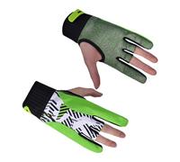 Toyvian 1Pair Professional Bowling Gloves Silicone Slip Breathable Sports Gloves Green for Enhanced Grip and Comfort During Bowling