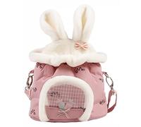 Toyvian 1pc Adorable Plush Hamster Squirrel Carrier Bag Pet Travel Backpack with Ventilated Mesh Design Comfortable and Portable for Outdoor Adventures and Winter Outings