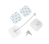 Toyvian 1pc Boy Girl Safety Window and Refrigerator Lock Adhesive Installation White Cable Lock for Proofing Doors and Easy to Use and Install