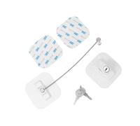 Toyvian 1pc Boys and Girls Boy Girl Safety Window Lock Refrigerator Lock White Cable for Doors and Cabinets Easy Installation No Required for Home and School