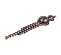 Toyvian 1pc Delicate Chinese Cucurbit Flute Instrument Key Gourd Flute for Beginners Material Elegant Chinese Design for Music and Traditional Practice Random Style